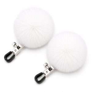 HW Feather Nipple Clamp White