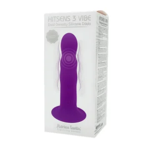 Adrien Lastic Hitsens 3 Vibrating Dildo 6.5 Inch Purple