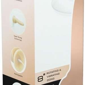 NAKED ADDICTION 8 INCH ROTATING & VIBRATING DILDO WITH REMOTE