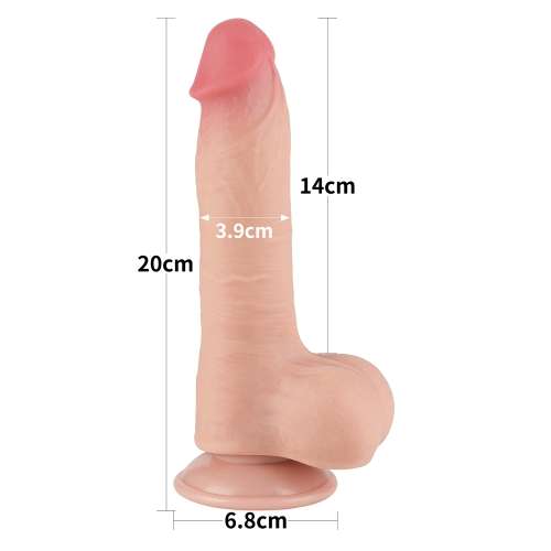 Lovetoy Sliding Skin Dong 8 Inch – view 3