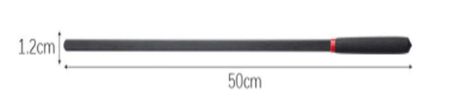 HW Black Cane 1.2CM X 50CM