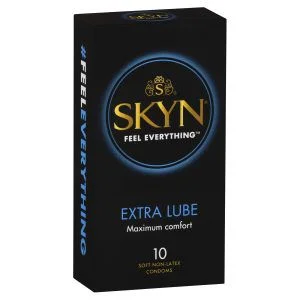 Skyn Extra Lubricated Non Latex Condoms 10 Pack