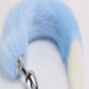 HW Anal Plug Tail Blue Large