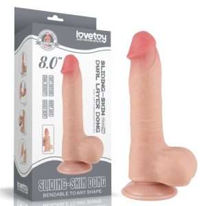 Lovetoy Sliding Skin Dong 8 Inch
