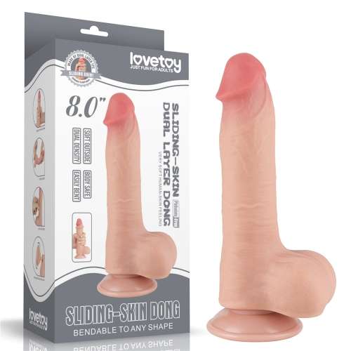 Lovetoy Sliding Skin Dong 8 Inch