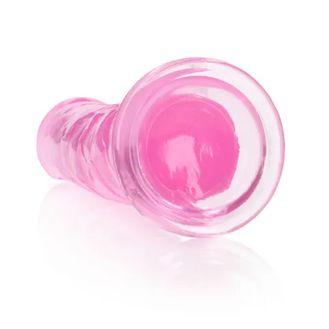 Realrock Crystal Clear Dildo 10 Inch No Balls Pink – view 4