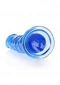 Realrock Crystal Clear Dildo 11 Inch No Balls Blue – view 3
