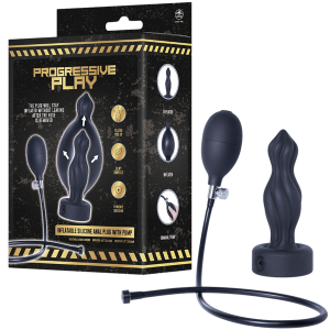 Progressinve Play Inflatable Anal Plug With Pump