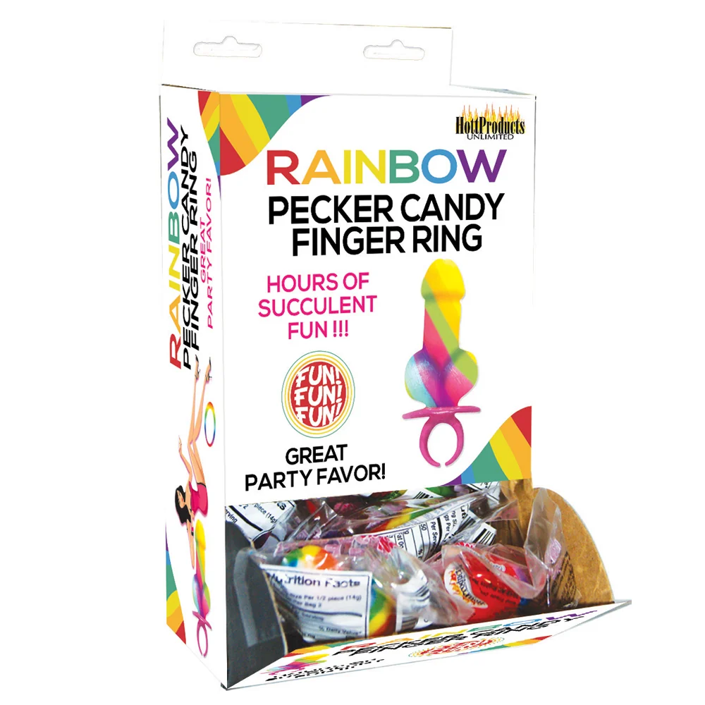 Rainbow Pecker Candy Finger Ring – view 2